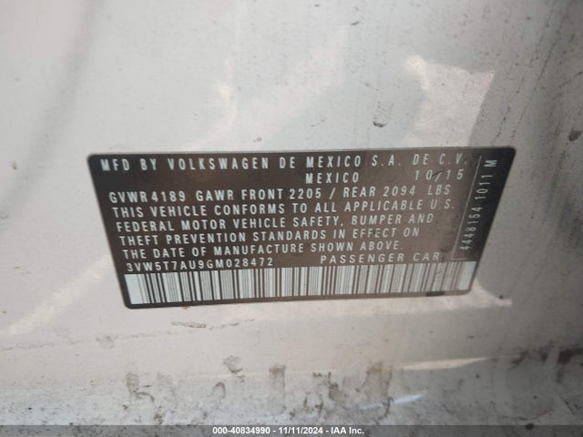 3VW5T7AU9GM028472 Volkswagen Golf Gti Se 4-door