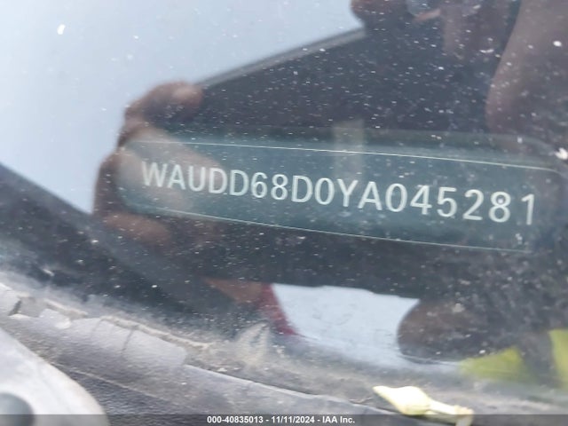 2000 AUDI S4 WAUDD68D0YA045281 Photo 8