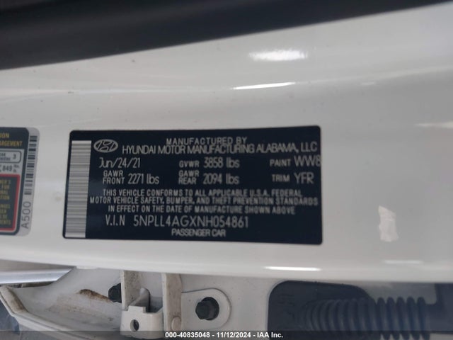 Hyundai ELANTRA SE 2022 5NPLL4AGXNH054861 Image 9
