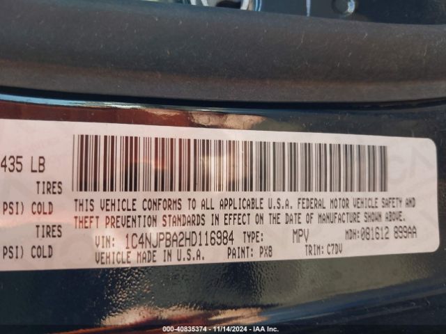 1C4NJPBA2HD116984 Jeep Patriot Sport Fwd