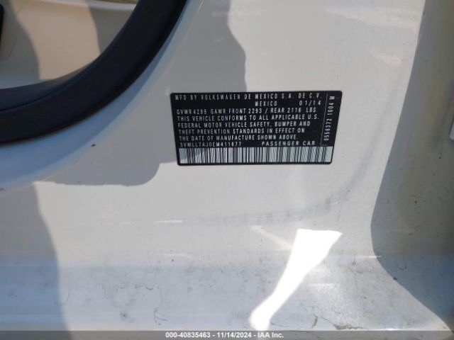 3VWLL7AJ0EM411677 Volkswagen Jetta 2.0l Tdi