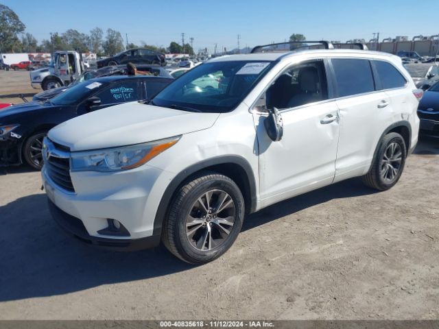 5TDKKRFH5GS130240 Toyota Highlander Xle V6