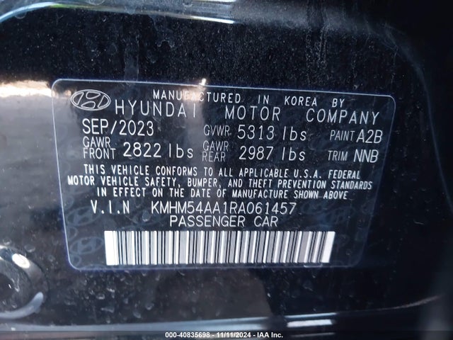 KMHM54AA1RA061457 Hyundai Ioniq 6 Limited