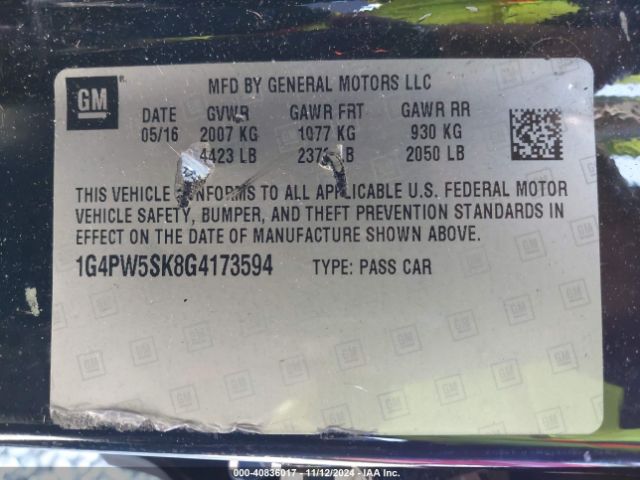 1G4PW5SK8G4173594 Buick Verano Sport Touring Group