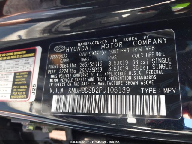 KMUHBDSB2PU105139 Genesis Gv80 2.5t Awd