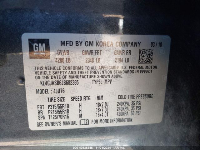 KL4CJASB6JB682395 Buick Encore Preferred