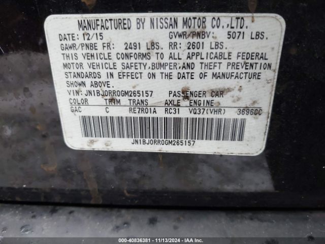 JN1BJ0RR0GM265157 Infiniti QX50