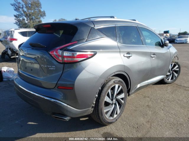 5N1AZ2MH4FN252993 Nissan Murano Platinum