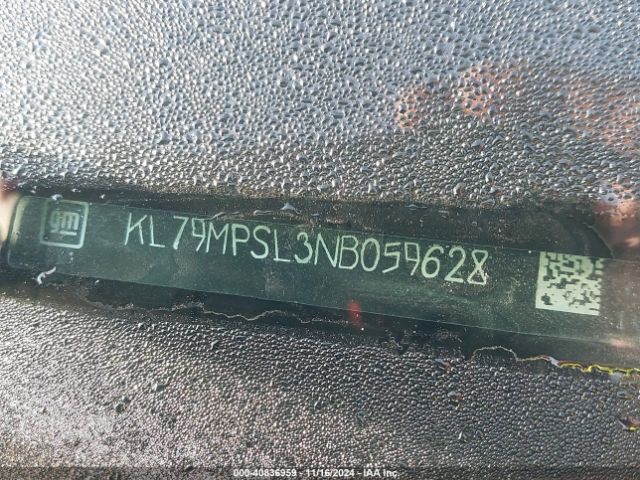KL79MPSL3NB059628 Chevrolet Trailblazer Fwd Lt