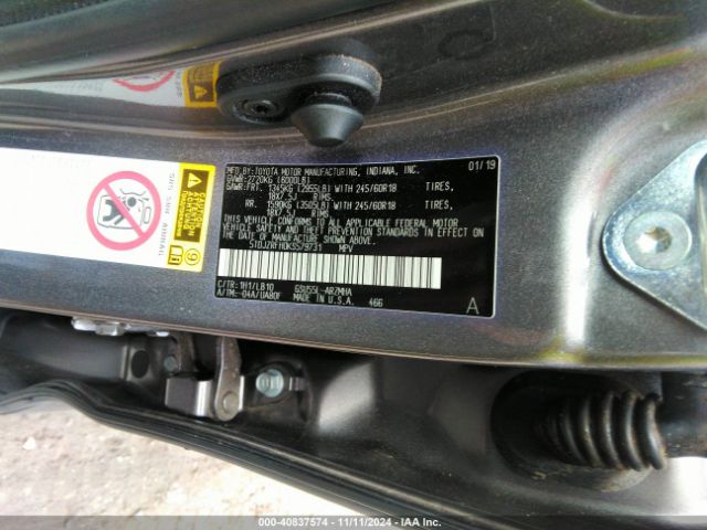 5TDJZRFH0KS579731 Toyota Highlander Xle
