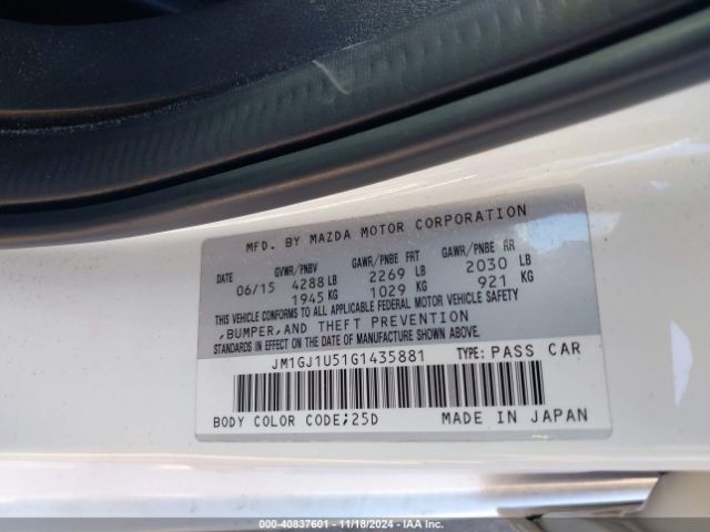 JM1GJ1U51G1435881 Mazda Mazda6 I Sport
