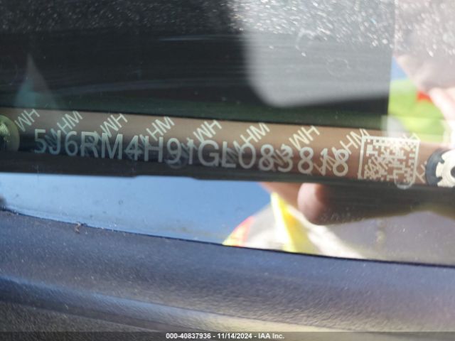 5J6RM4H91GL083818 Honda Cr-v Touring