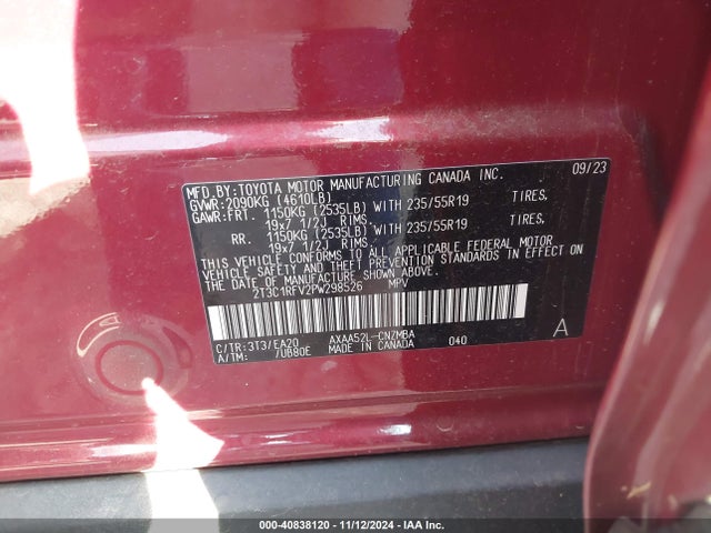 Toyota Rav4 Xle Premium 2023 2T3C1RFV2PW298526 Image 9