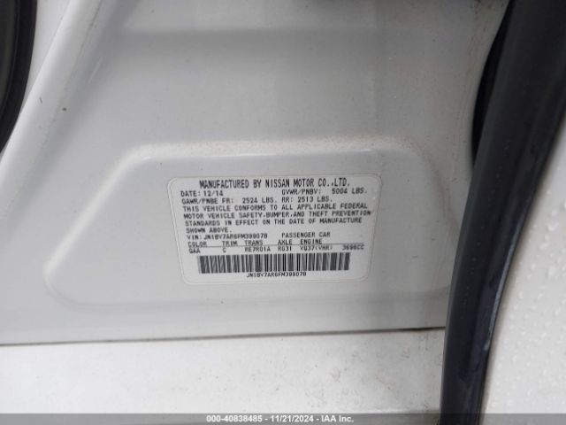 JN1BV7AR6FM399078 Infiniti Q50 Premium