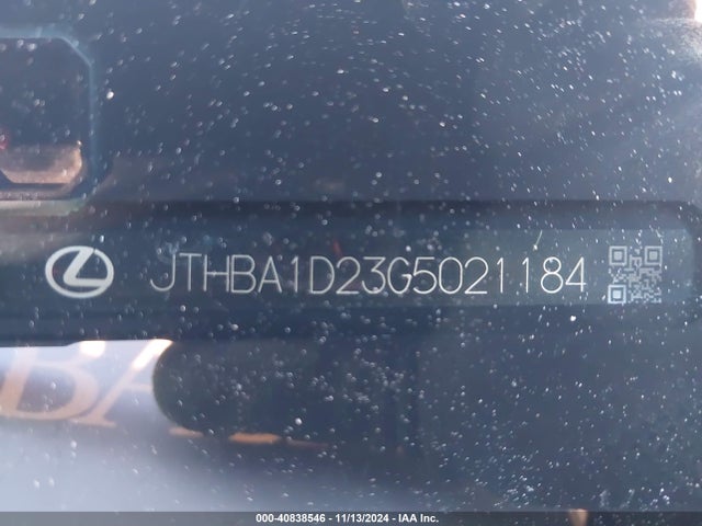 JTHBA1D23G5021184 Lexus IS 200T