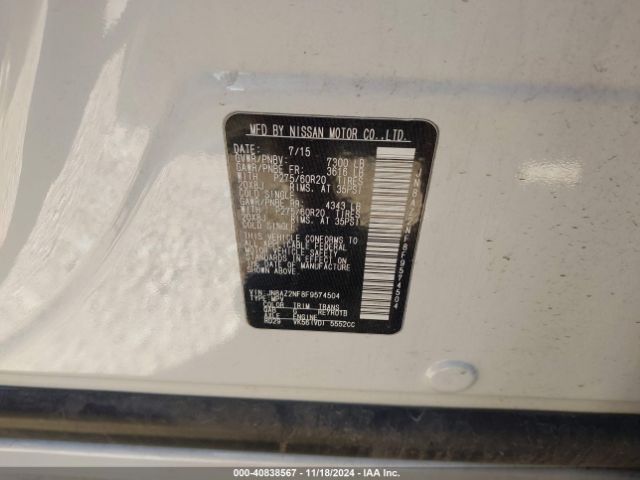 JN8AZ2NF8F9574504 Infiniti QX80