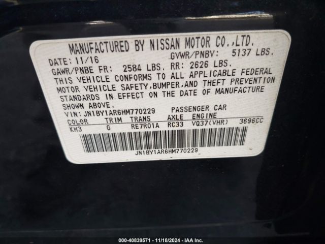 JN1BY1AR6HM770229 Infiniti Q70 3.7x