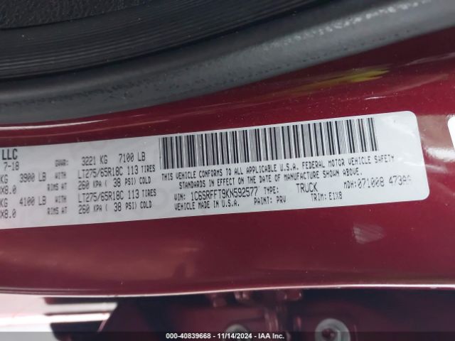 1C6SRFFT9KN592577 RAM 1500