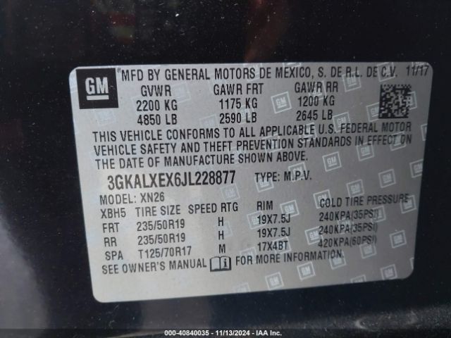 3GKALXEX6JL228877 GMC Terrain Denali