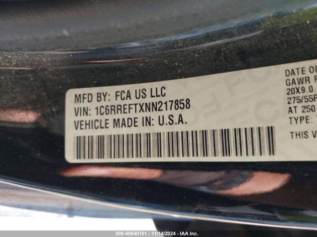 1C6RREFTXNN217858 RAM 1500 Lone Star  4x2 5'7 Box