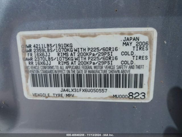 2006 MITSUBISHI OUTLANDER JA4LX31FX6U050557 Photo 8