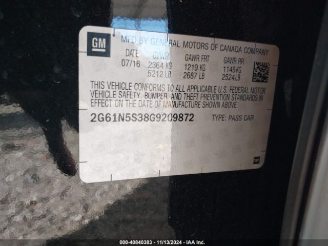 2G61N5S38G9209872 Cadillac Xts Luxury Collection