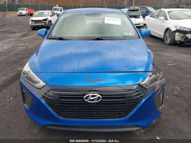 KMHC65LC1JU067890 Hyundai Ioniq Hybrid Blue