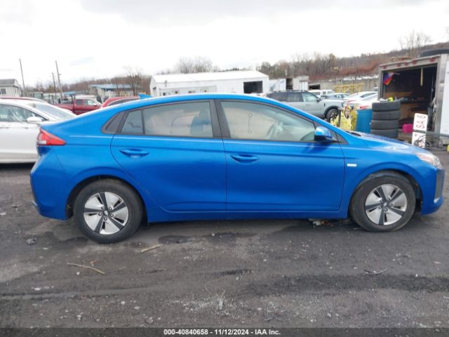 KMHC65LC1JU067890 Hyundai Ioniq Hybrid Blue