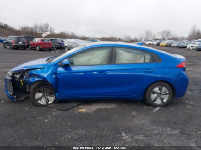 KMHC65LC1JU067890 Hyundai Ioniq Hybrid Blue