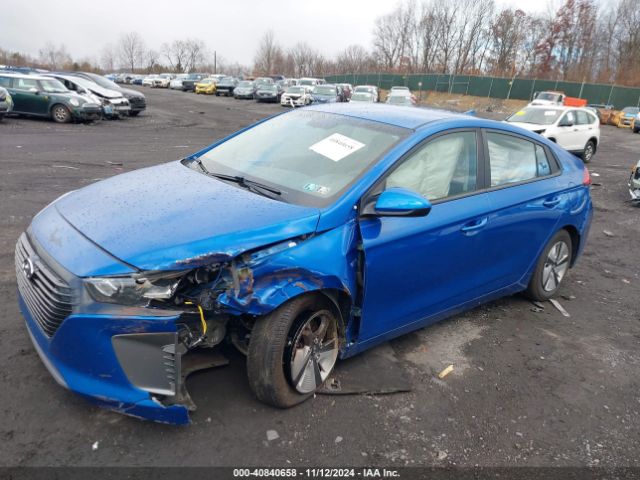 KMHC65LC1JU067890 Hyundai Ioniq Hybrid Blue