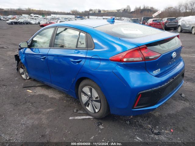 KMHC65LC1JU067890 Hyundai Ioniq Hybrid Blue