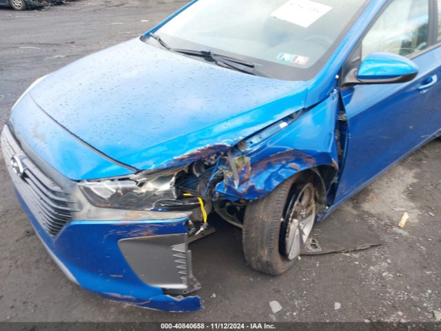 KMHC65LC1JU067890 Hyundai Ioniq Hybrid Blue