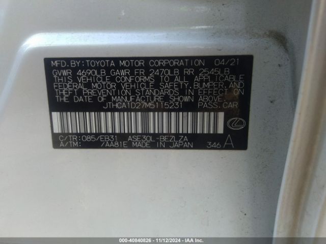 JTHCA1D27M5115231 Lexus IS 300