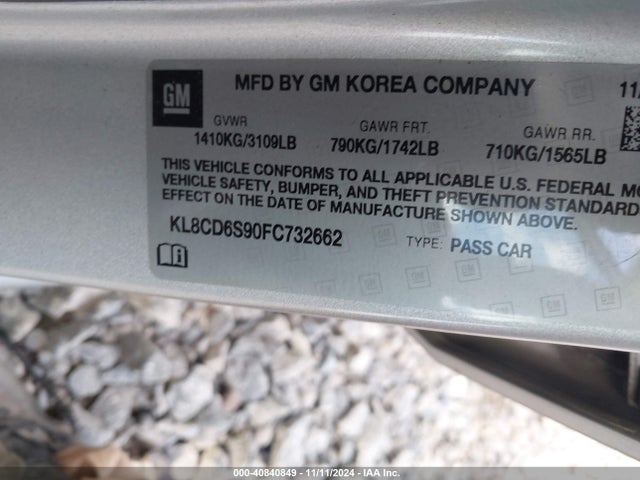 Chevrolet Spark 1lt Cvt 2015 KL8CD6S90FC732662 Image 9