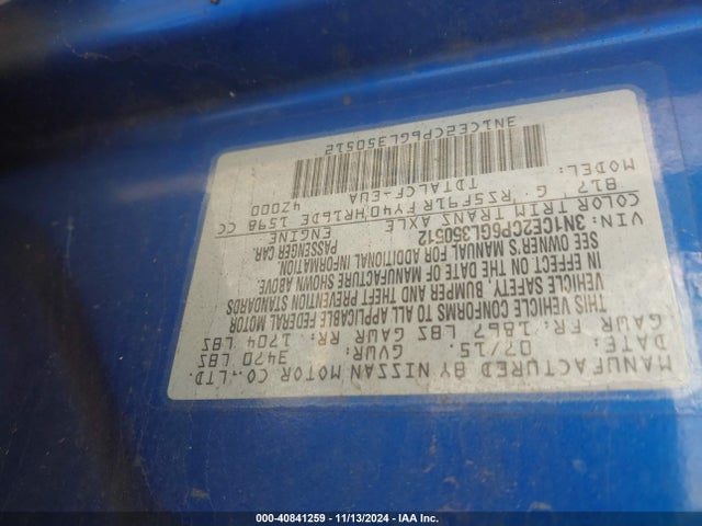 Nissan Versa Note S (sr) 2016 3N1CE2CP6GL350512 Image 9