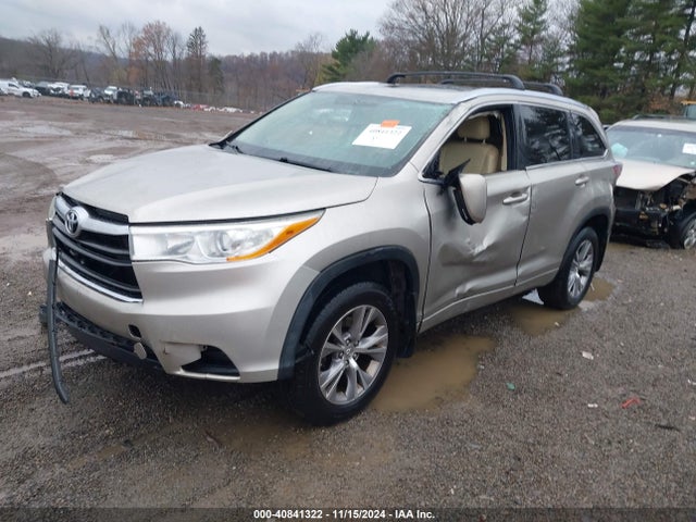 Toyota Highlander Xle V6 2014 5TDJKRFH0ES030765 Image 2