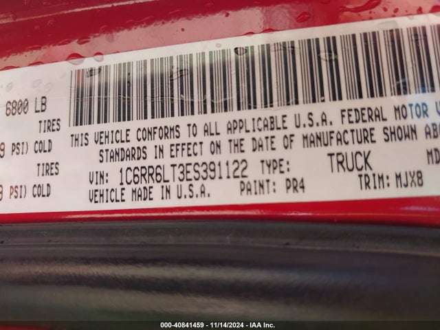 1C6RR6LT3ES391122 RAM 1500 Lone Star