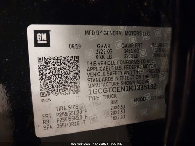 1GCGTCEN1K1335132 Chevrolet Colorado Lt