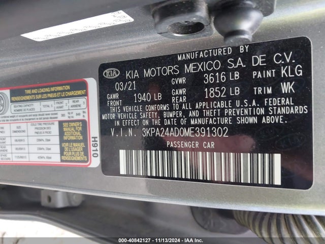 KIA RIO S 2021 3KPA24AD0ME391302 Image 9