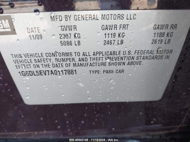 2010 CADILLAC CTS 1G6DL5EV7A0117881 Photo 8