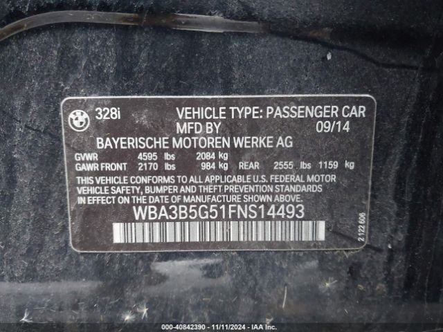 WBA3B5G51FNS14493 BMW 328i Xdrive