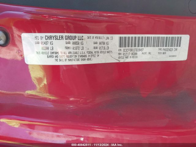 2013 FIAT 500 3C3CFFBR1DT618497 Photo 8