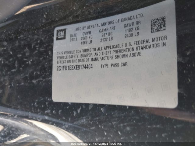 2G1FB1E3XE9174404 Chevrolet Camaro 1lt