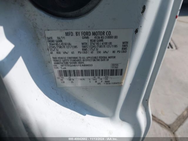 1FT7X2A61FEA89033 Ford F-250 Xl