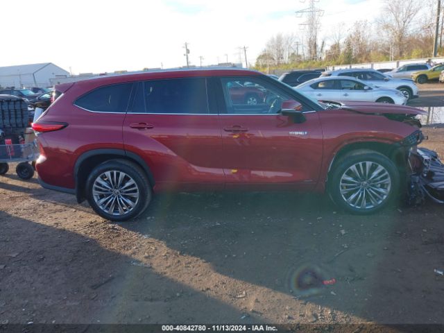 5TDEBRCH8MS021400 Toyota Highlander Hybrid Platinum