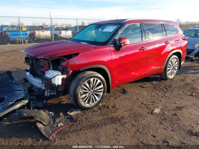 5TDEBRCH8MS021400 Toyota Highlander Hybrid Platinum