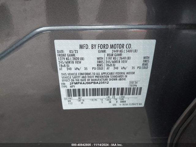 Ford Edge Sel/st-line 2023 2FMPK4J96PBA23512 Image 9