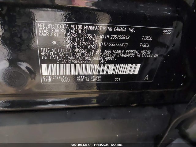 Toyota Rav4 Xle Premium 2023 2T3A1RFV9PC379550 Image 9