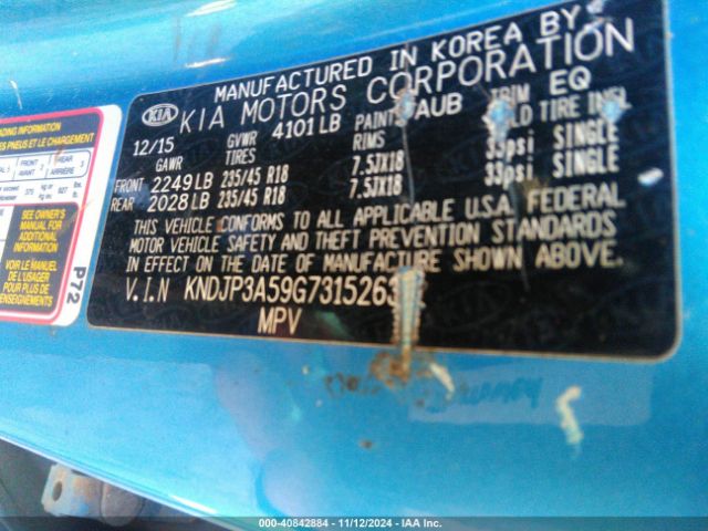 KNDJP3A59G7315263 KIA SOUL +