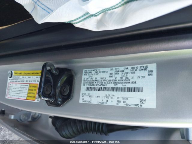 1FTEW1E8XFFA77201 Ford F-150 Xl